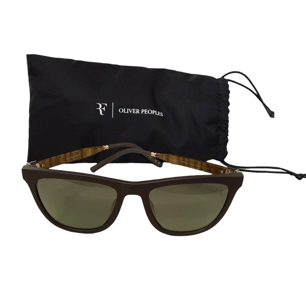 Oliver Peoples R-9 Sunglasses Rodger Federer Collection Umber Brown OV 5558SU
